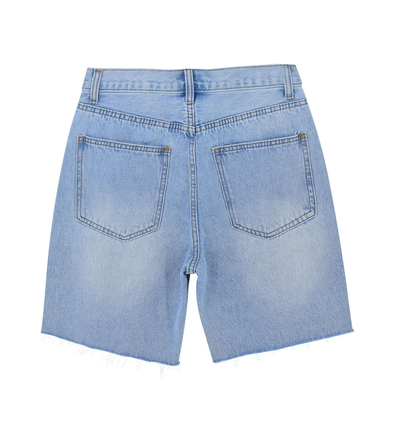 denim jacket for women Summer Denim Shorts Women High Waisted Short Femme BF Streetwear Raw Edges Single Breasted Casual Knee Length Jeans Shorts Femme ksubi jeans