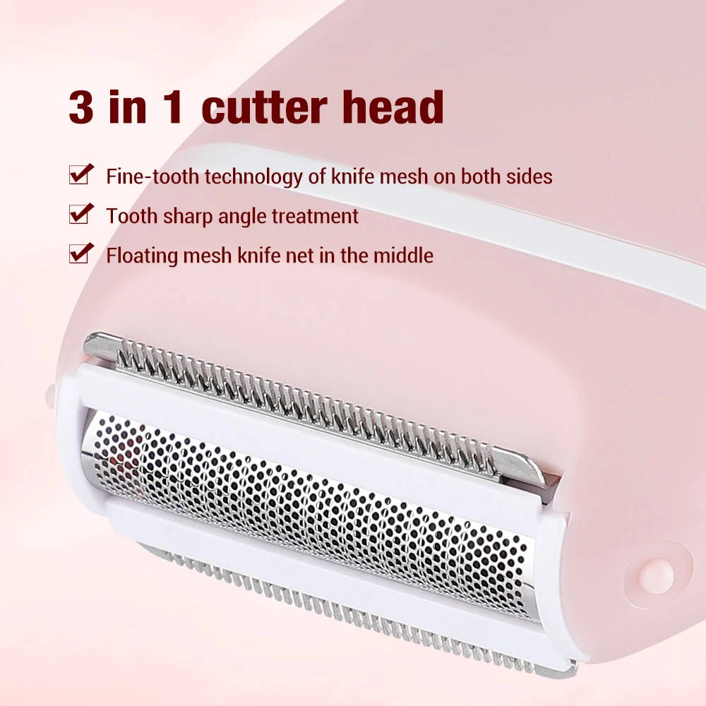 3 in 1 Women's Shaver Electric Mini Razor Whole Body Special Hair Removal Equipment Knife Armpit Intimate Area  Electric Cleanse 2