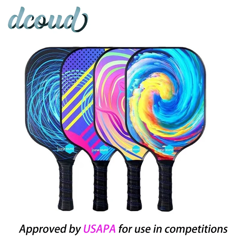 

Pickleball Paddles Set Carbon Fiber Surface USAPA Approved Seat Pickleball Paddle Racket Honeycomb Core Gift Kit Indoor Outdoor