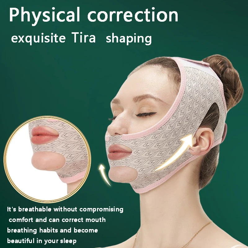 

Ремни для лифтинга лица, эластичный бандаж для похудения, V-образный ремешок для уменьшения двойного подбородка, ремни для массажа лица