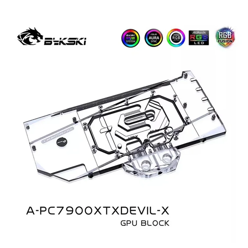 Copper GPU Water Block For PowerColor Red Devil RX 7900 XTX - Premium Liquid Cooling Solution