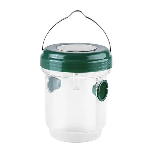 Led Solar Bee Trap Kültéri Wasp Pouted Hance Hornet Csapdák Kék Világa Tanulmányos És Újrafelhasználható Kerthez