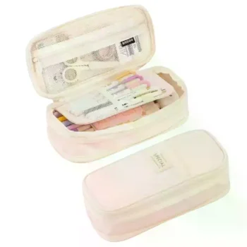 Astucci per Matite Carini di Grande Capacità, Borsa Portaoggetti, Organizer da Scrivania, Forniture per Scuola e Ufficio