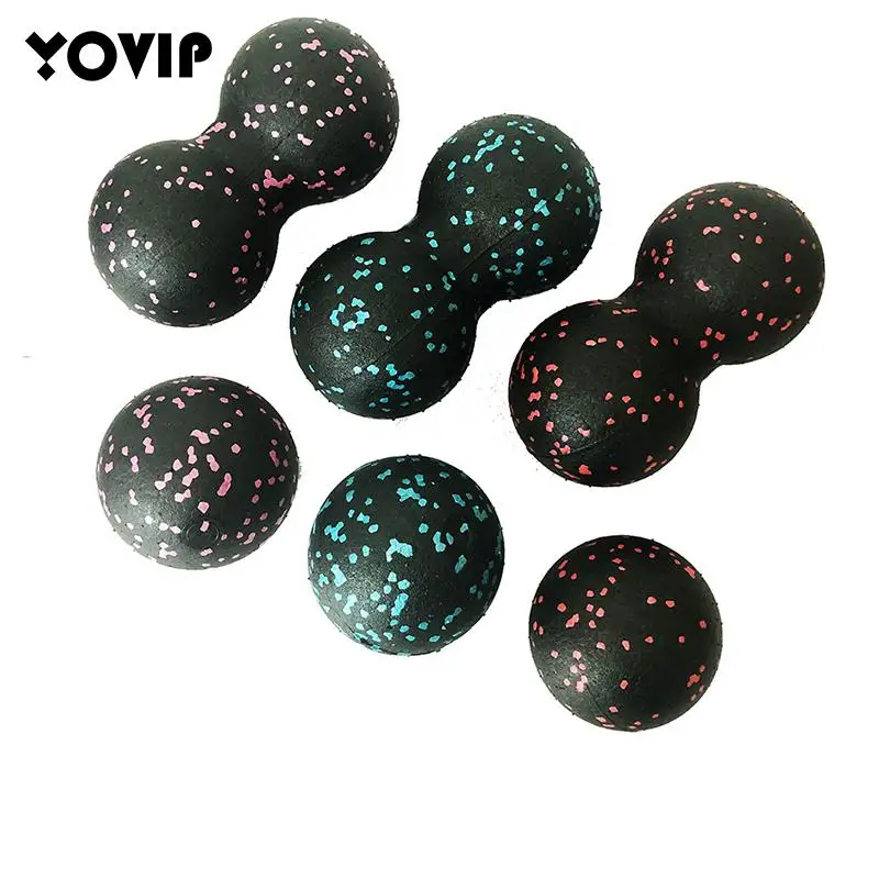 Fitness Ball Double Lacrosse Massage Ball Set Mobility Peanut Balls Rilascio Automatico Deep Tissue Gym Home Massage Tool