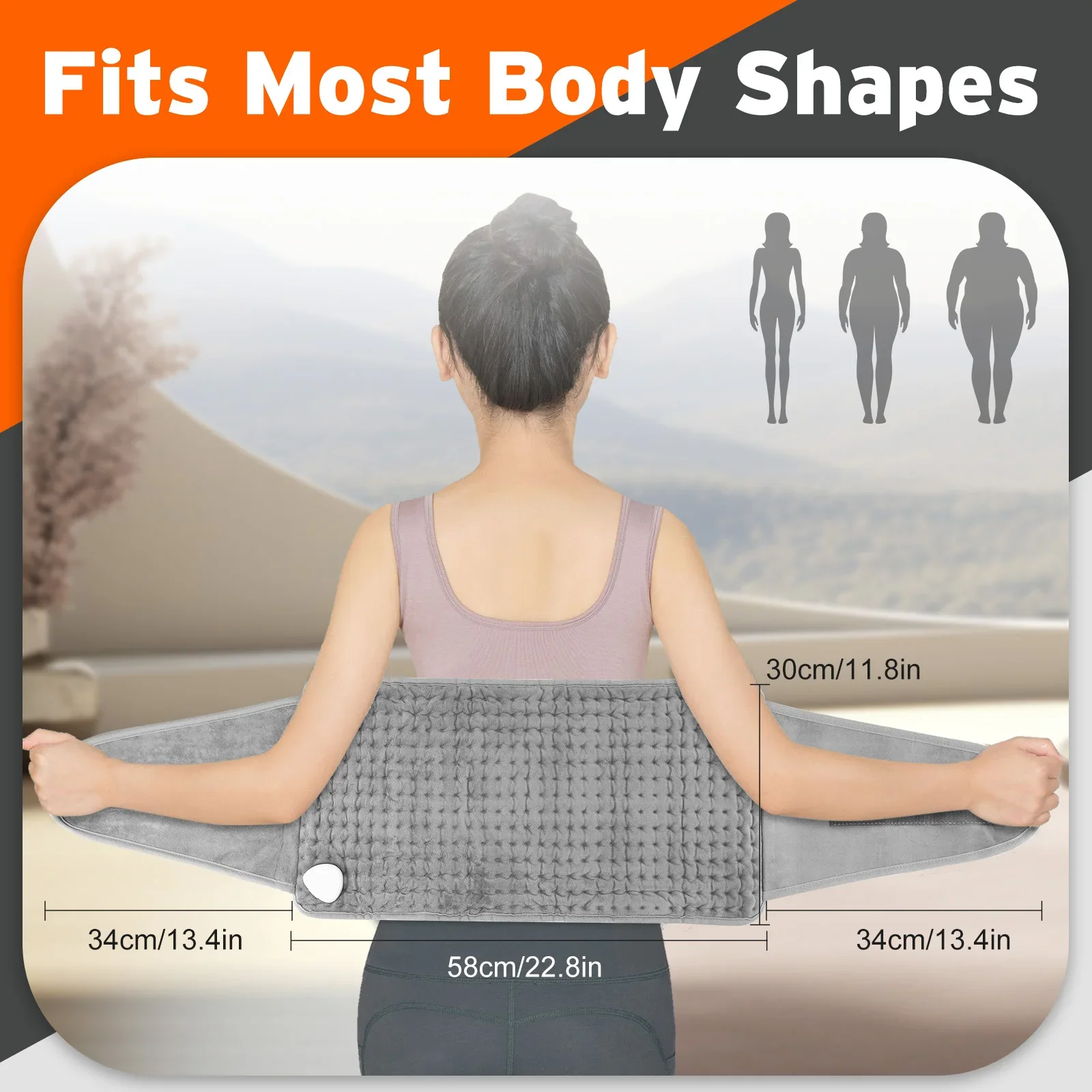 Adjustable Back Support Belt for Abdominal Waist Correction Warm Your Body Home Office Abdomen Warmer Back Waist Brace Unisex