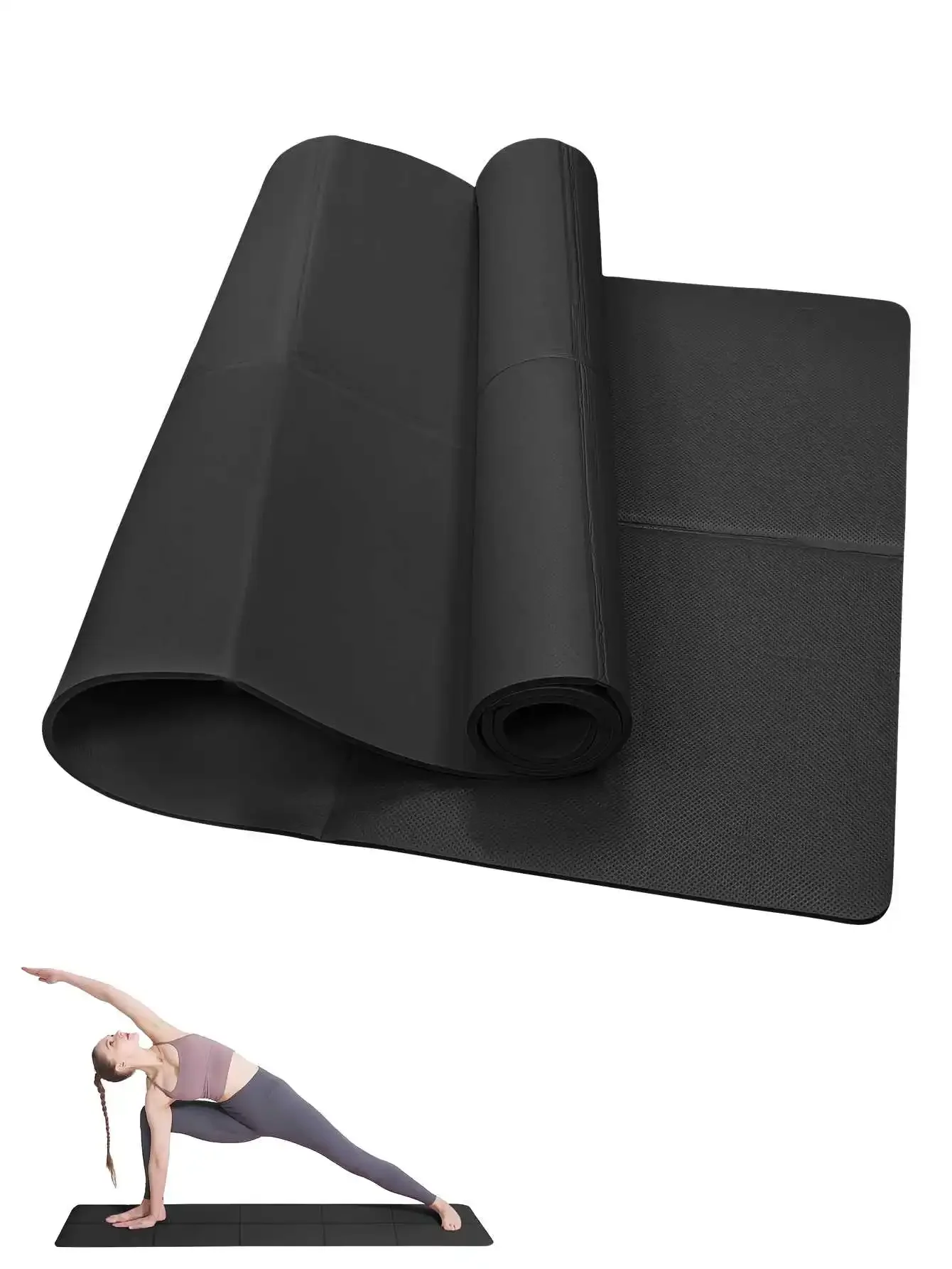Premium 4mm Anti-Slip Yoga & Exercise Mat for Home Fitness and Pilates