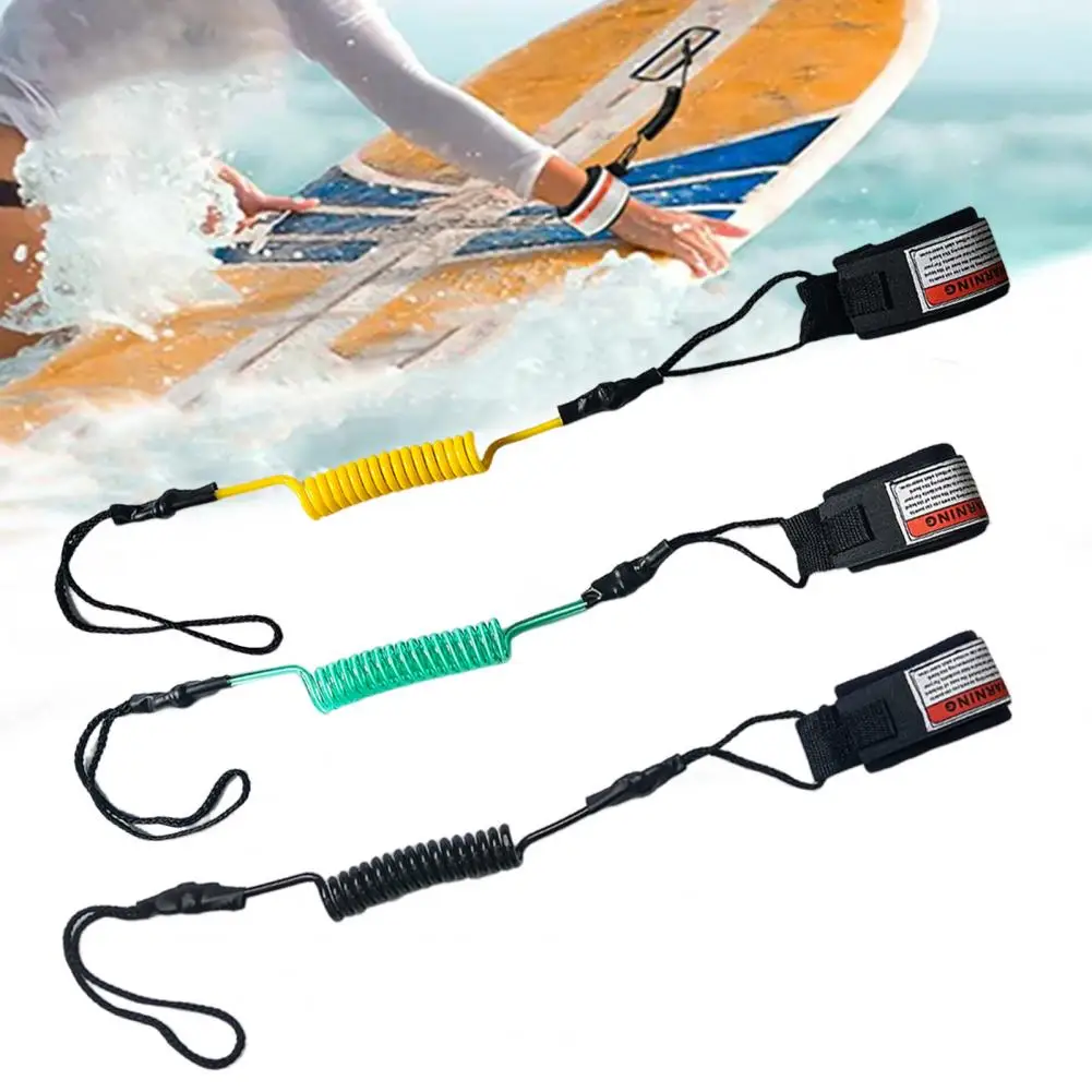 TPU Surfboard Leash surfboard leash Adjustable Coiled SUP Spring Wrist Strap Stand-Up Paddle Board Leg Rope Shortboard Longboard Safety Leash