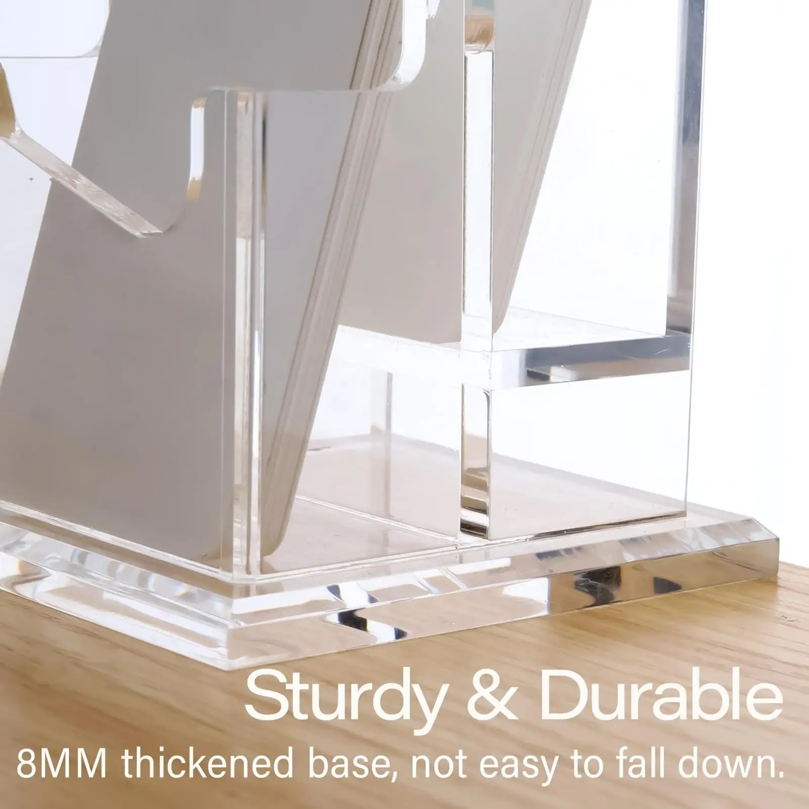 명함 홀더 데스크 명함 디스플레이용 스탠드 사무실 리셉션용 멀티 슬롯 데스크탑 디스플레이 주최자 스탠드