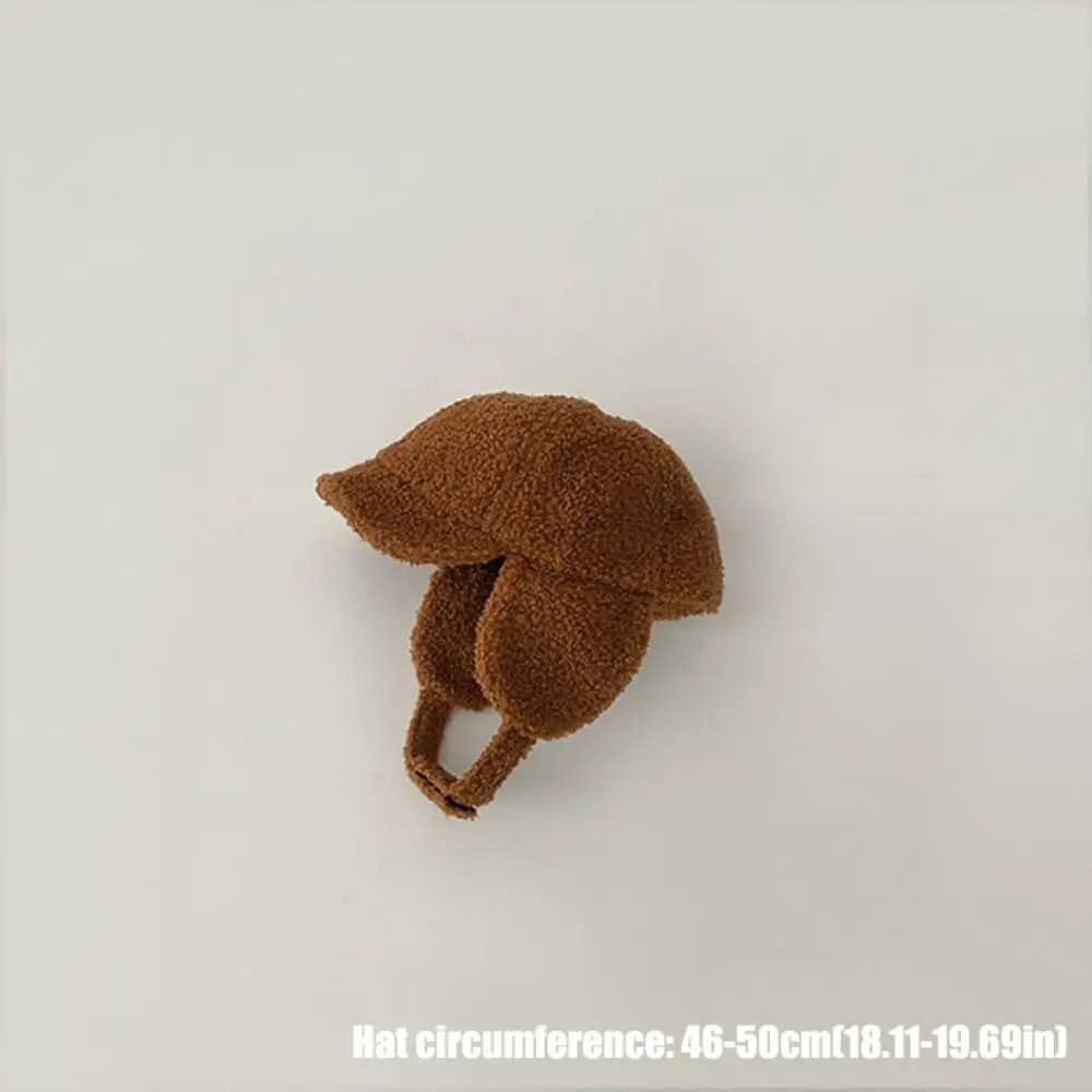 Korean Style Children's Baseball Hat Ear Protection Solid Color Duck Tongue Hat Windproof Keep Warm Children Warm Hats Winter