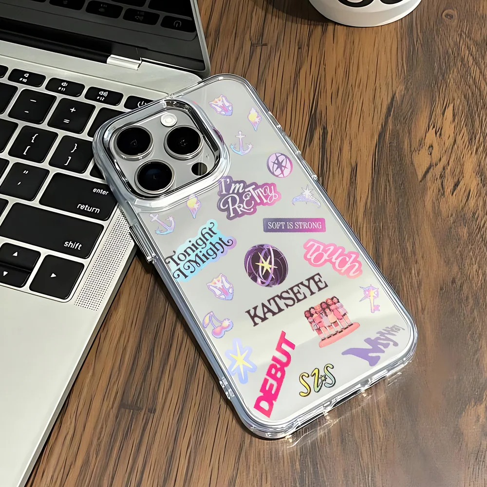 Fashion K-KATSEYEs Transparent Soft Silicone TPU Phone Case
