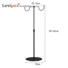 

Scarf Rack Display Black Iron Metal Glass Window Decoration