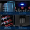 18 Bottles Wine Fridge, Freestanding Compressor Wine Cooler Refrigerator, Beverage Wine Chiller with Digital Temperature Control 4