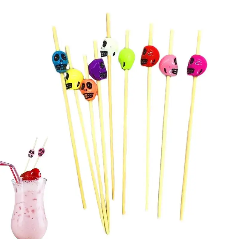 

Cocktail Toothpicks Cocktail Sticks Portable Toothpicks Party Supplies Cocktail Fruit Skewers Decorative Cocktail Picks For