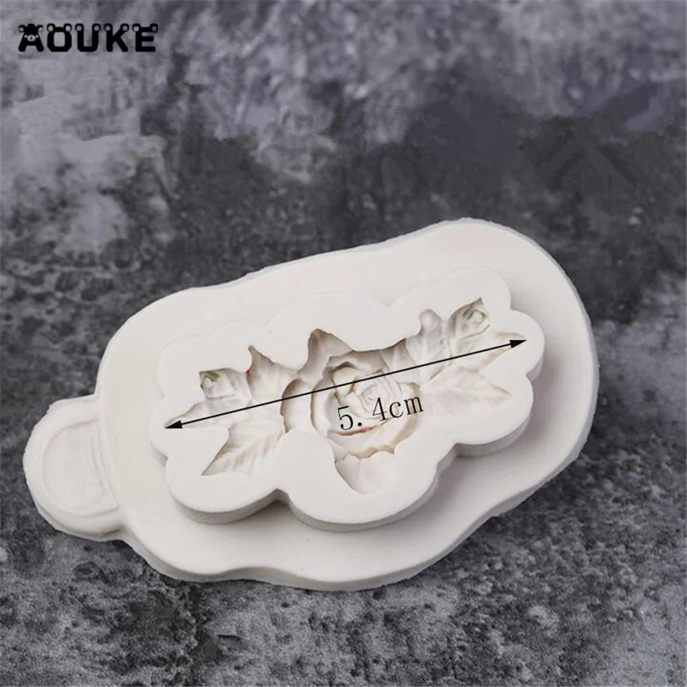 Description Picture 4 of itemDIY Epoxy Resin Flower Decoration Silicone Mold Chocolate Mold Kitchen Dessert Cake Baking Decoration Flower Shape Silicone Mold