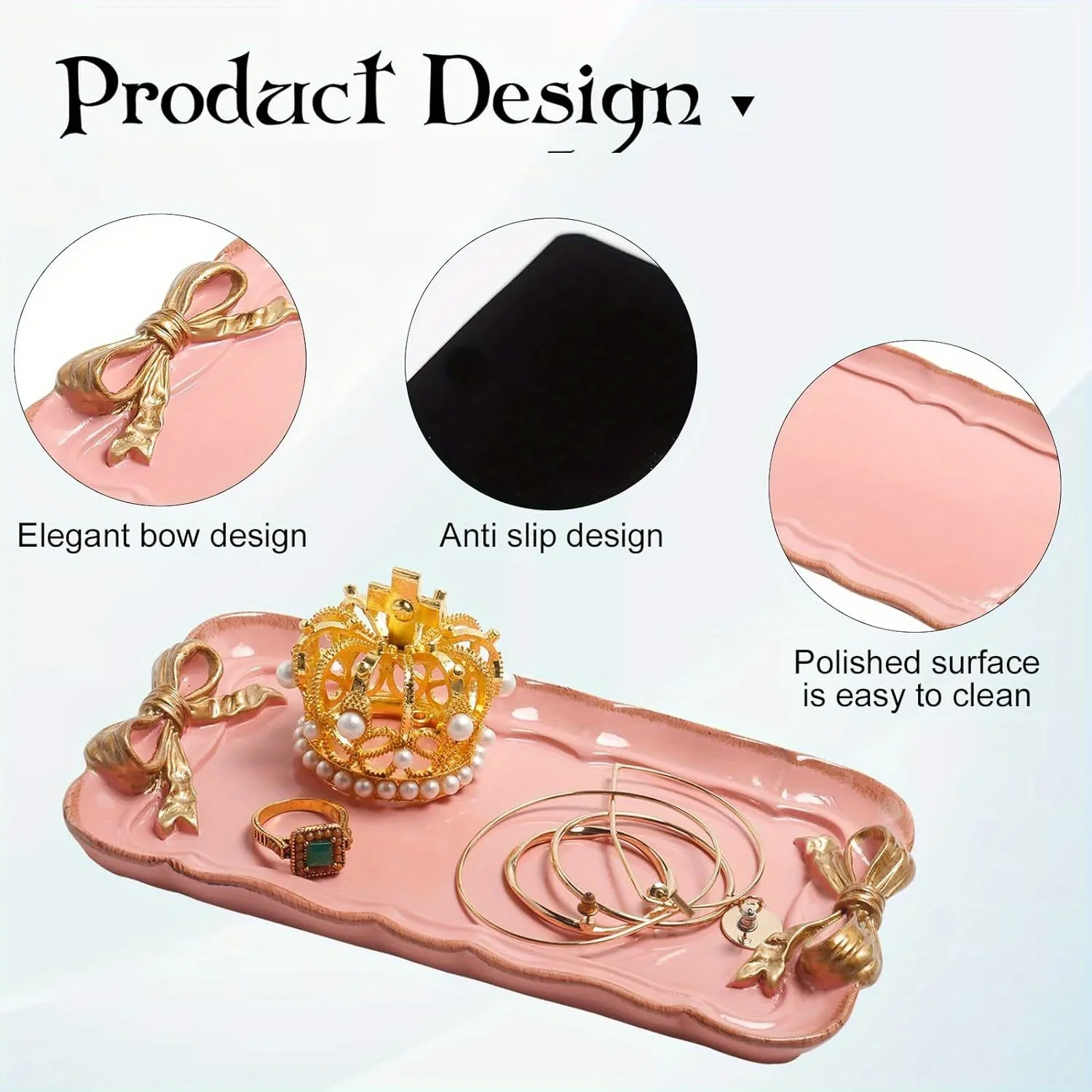 Piece Bow Tray Fruit Dessert Tray Resin Craft Cake Jewelry Storage Party Decoration Tableware Candy Organizer Tools storage tray,jewelry storage tray