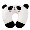 Cute Cartoon Animals U Shaped Pillow Travel Car Head Neck Rest Pillow Support Head Rest Cushion Panda Cat Bear Rabbit Pig 2023 6
