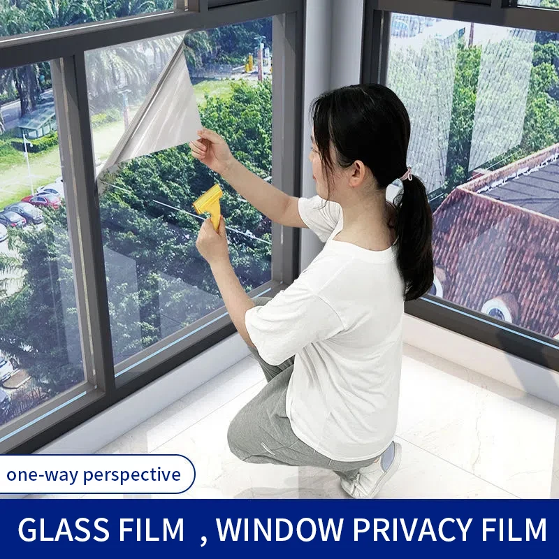Sanmadrola Window Privacy Film One Way Mirror Film Daytime Privacy