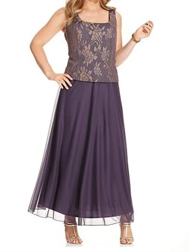 Lavender Lace Mother of the Bride Dress Jacket Chiffon Bolero Long Sleeve Wedding Party Guest Evening Gowns customized