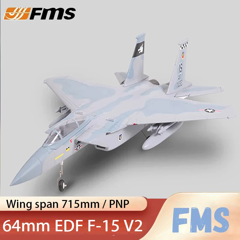

Fms 64 мм Edf F-15 V2 Pnp Eagle Edf модель истребитель Jet Camo 4s масштаб Warbird хобби самолёт радиоуправляемый самолет Pnp