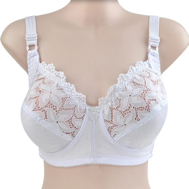 Sexy Lace Bra For Women Thin Breathable Bras Wireless Soft Underwear Comfortable Lingerie Big Size 46D 36D Cup 3