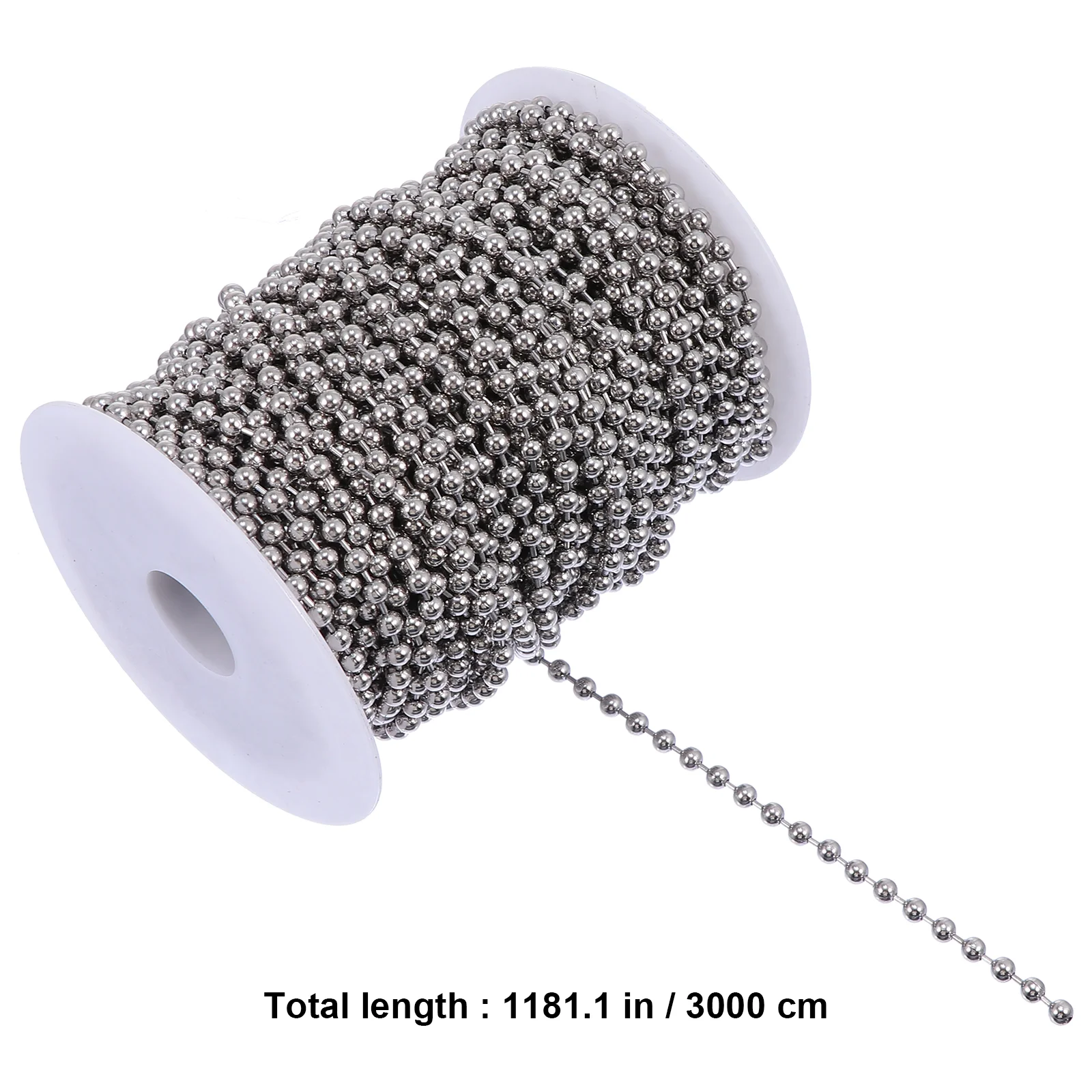 30 m Perlenkette Perlen verlängerung Edelstahl Rollläden runde Perlen ziehen Kugel Stahl Halskette