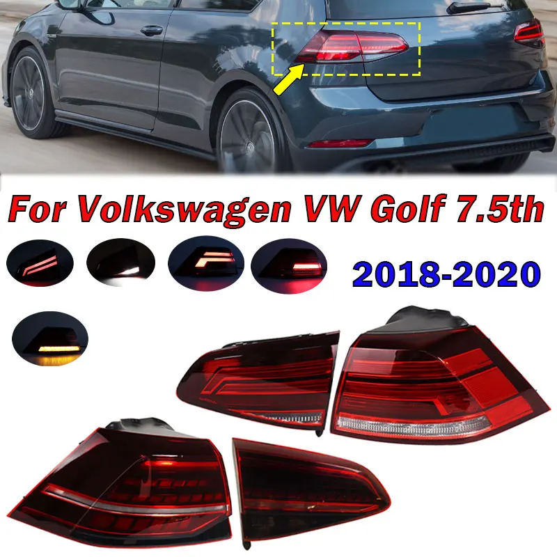 フォルクスワーゲンゴルフ用リアブレーキライト,テールライト