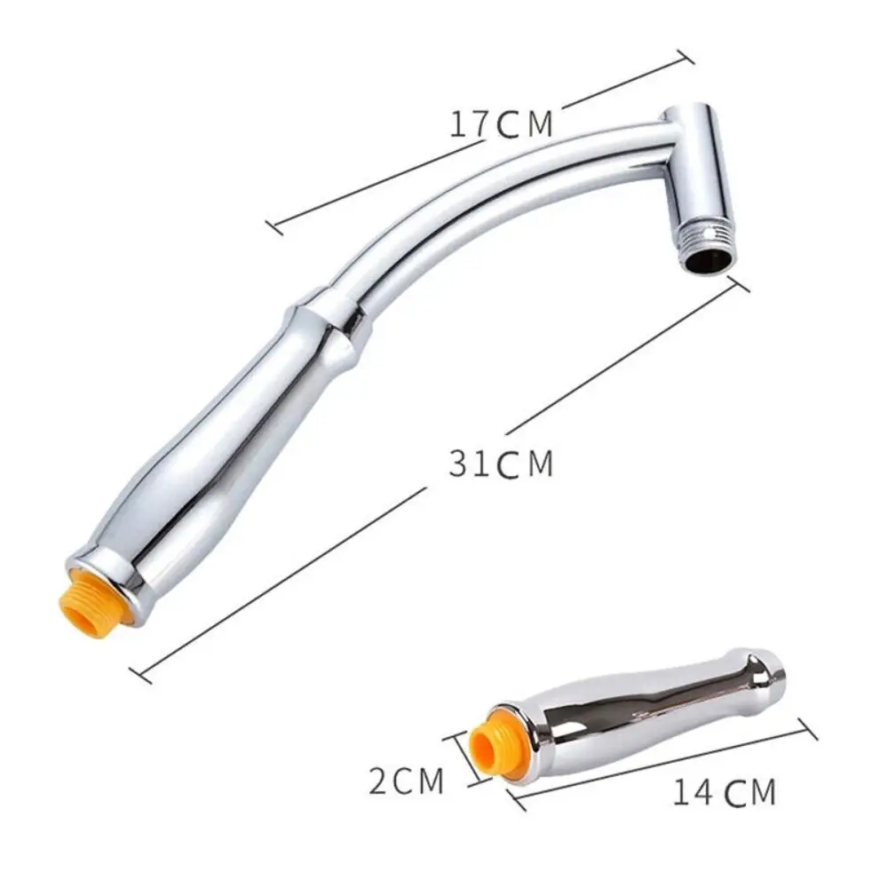 High Quality Dual-purpose Shower Head Extension Arm Handheld ABS Shower Nozzle Rod Silver Shower Arm Bath