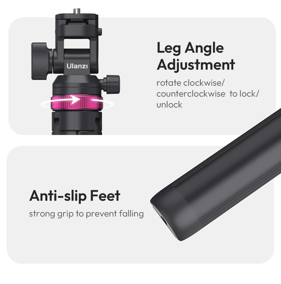 Quick-Release Light Stand Ground Tripod Stand for with Cold Shoe Mount Max Load