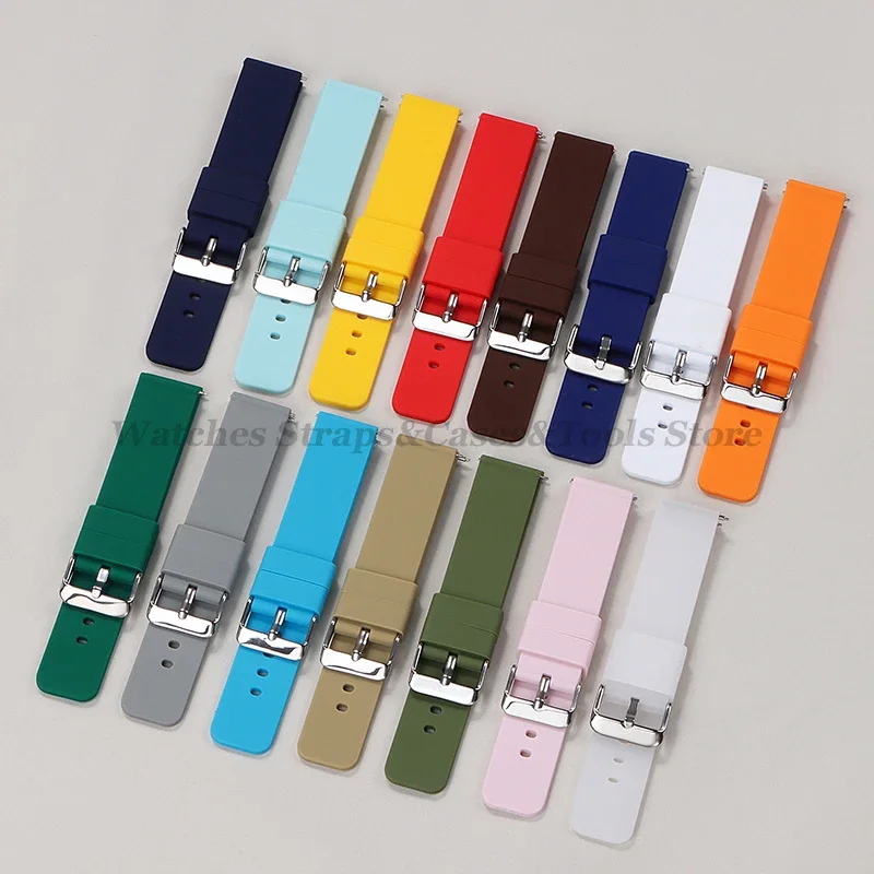 Versatile Soft Silicone Watch Band with Quick Release