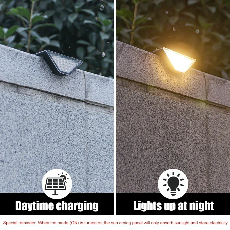 1/2/4PCS Solar Deck Lights Outdoor Step Fence Lights Waterproof Solar Lamp for Railing Stairs Pathway Garden Light Decoration 3