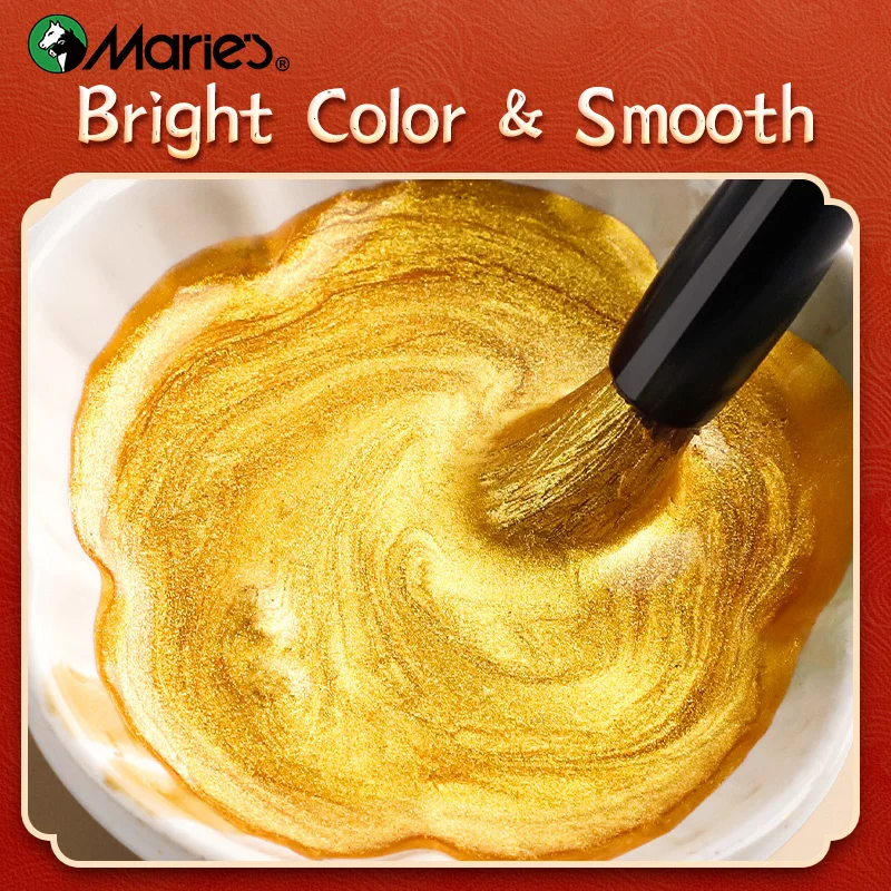 Marie's Golden Sumi 잉크, 대용량 중국 전통 액체, 붓 쓰기, 성인, 그림 애호가, 500g, 250g, 100g