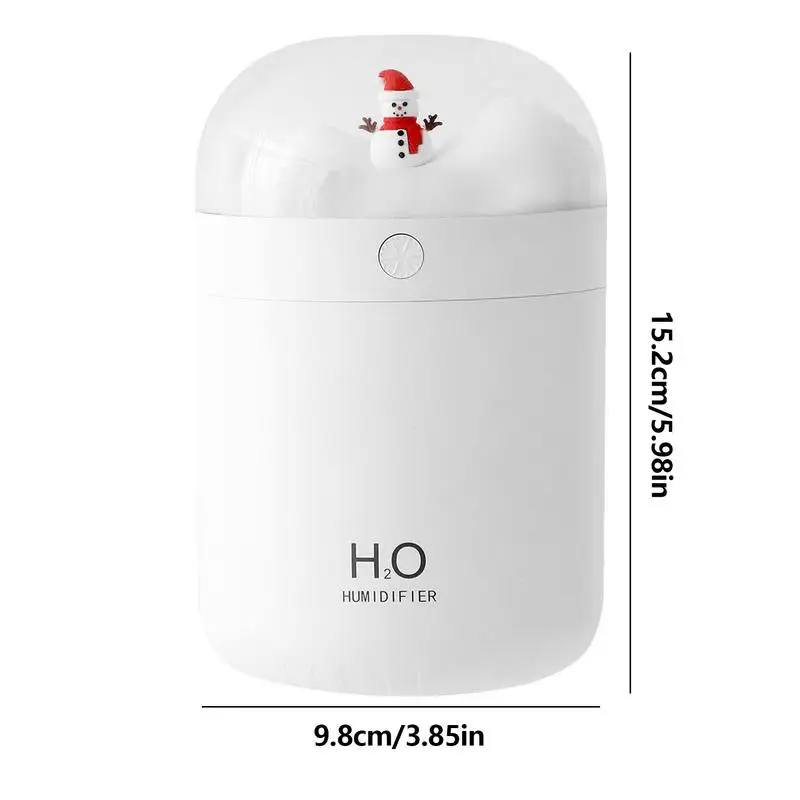 Desk Humidifier Snowman Silent Personal Humidifier Portable Air Small Desktop Humidifiers For Bedroom Travel Safe