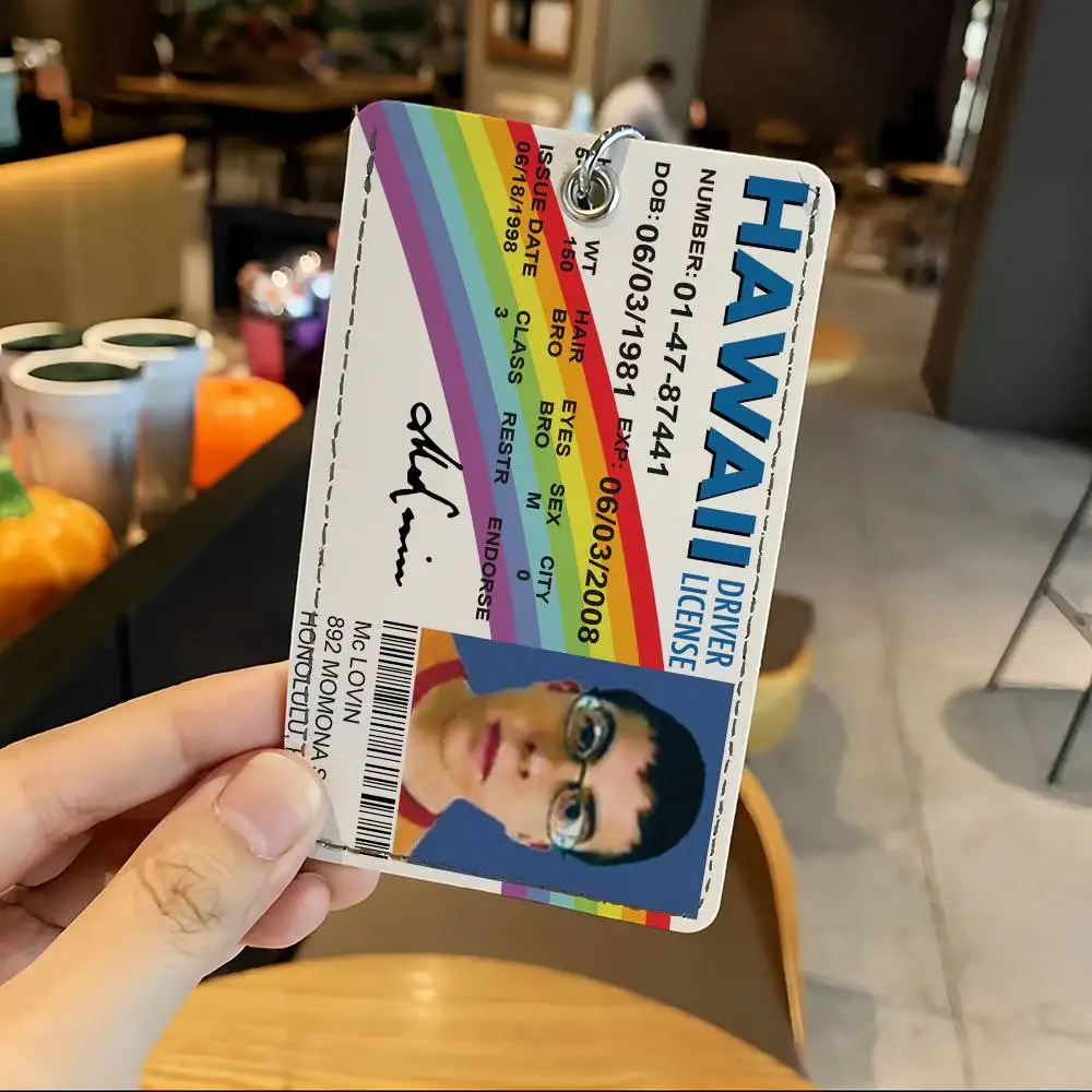 Mclovin Kartenhalter, geeignet für Studentenausweise, Bankkarten, Zugangskarten, Ausweise mit Schlüsselring zur Verlustvermeidung.