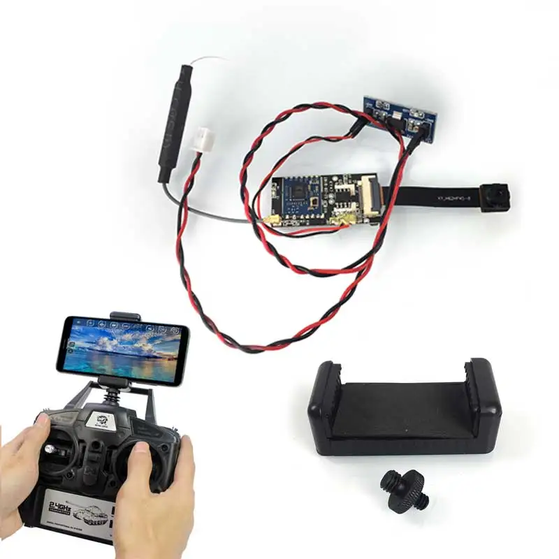 

200W FPV Camera Unit With Frame Phone Parts for 1/16 Heng Long TK6.0 7.0 Remote Control Tanks Model THZH1050
