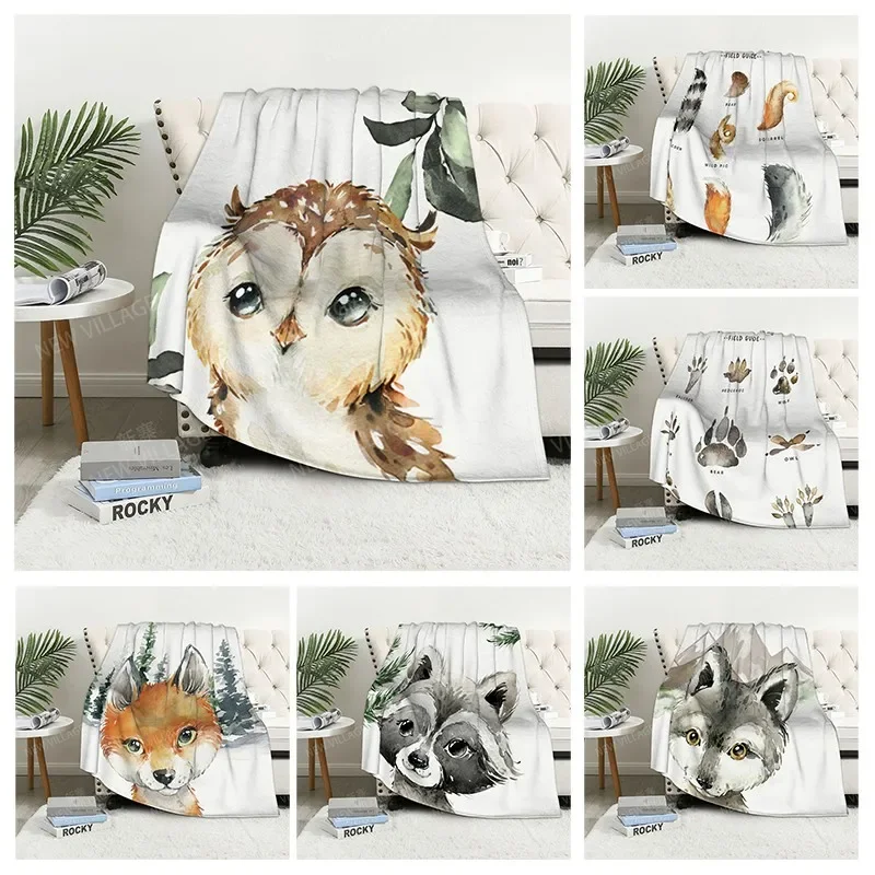 

Plaid sofa for Knee blankets warm winter bed cover throw blanket Decor boho warm fleece Nordic Soft and hairy leaf plant