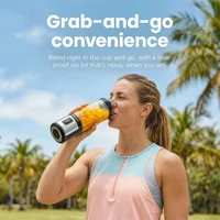 Mélangeur portatif de glace, mélange à grande vitesse de 600 ml pour smoothies, shakes, préparation des aliments et mélange surgelé 4