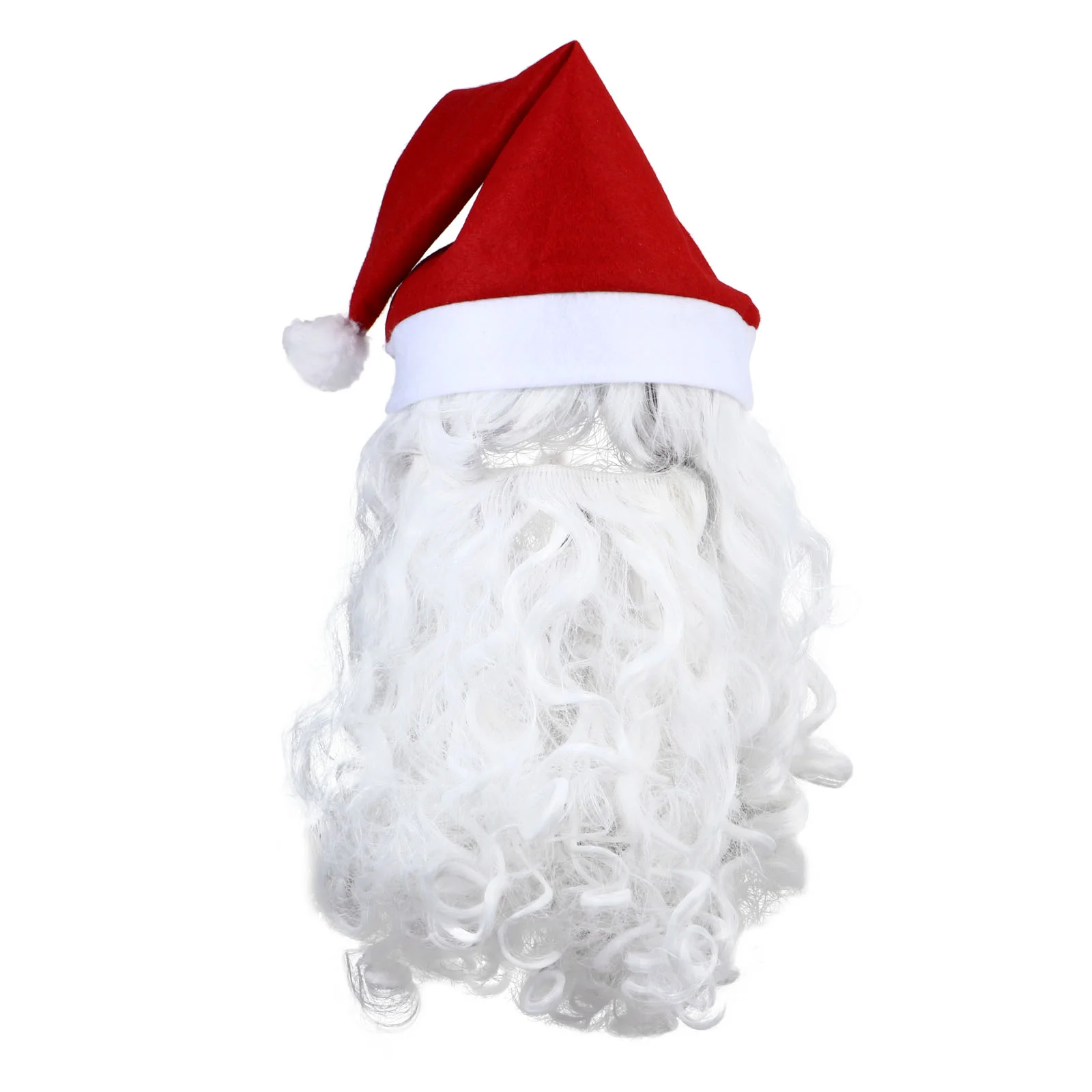 

3pcs Santa Costume Accessory Christmas Cosplay Set Christmas Hat Santa Beard