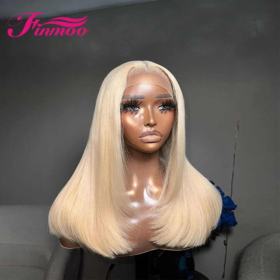 

13x4 Layered 613 Honey Blonde Color Lace Front Human Hair Wigs for Women Transparent Brazilian Straight Frontal Wig Human Hair