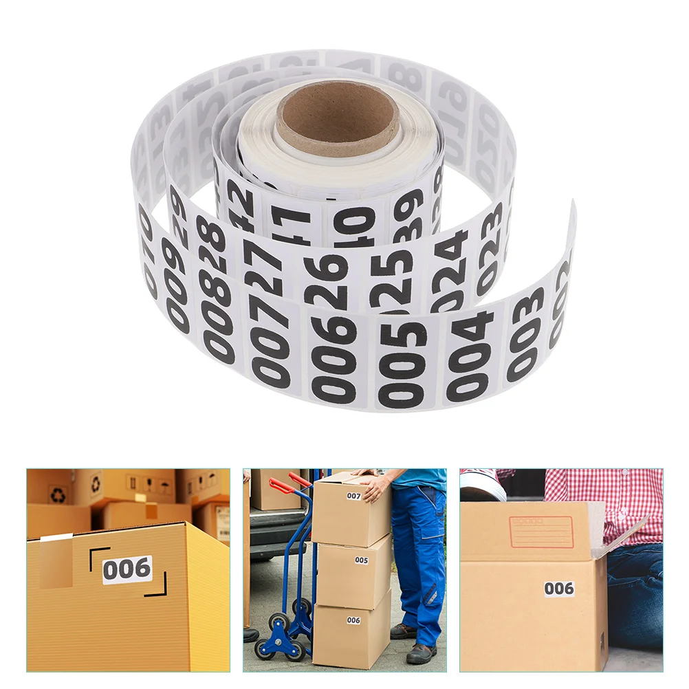 

Adhesive Labels Consecutive Number Stickers Roll Black Number Inventory Label Prenumbered Sequential Number Sticker