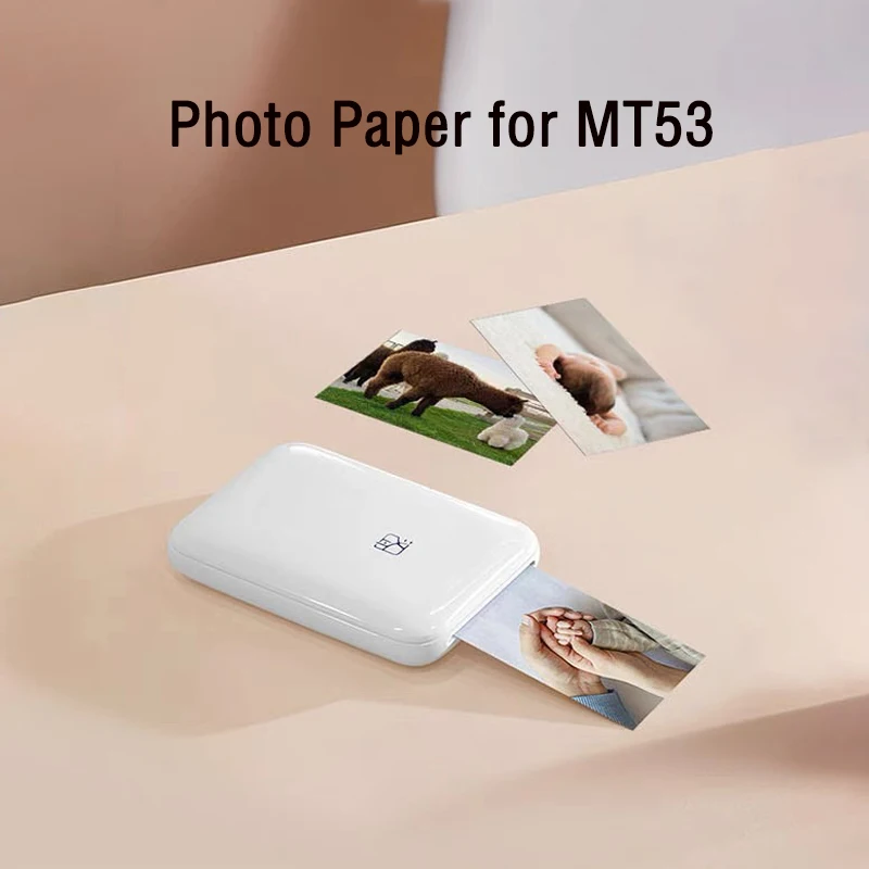 Description Picture 2 of itemHPRT MT53 Original Photo Paper  2x3-Inch Photo Paper Camera Special High Adhesive Back Adhesive