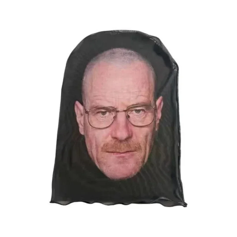 Neue 3D-gedruckte Kanye-Maske, elastische Mesh-Vollgesichtsmaske für Cosplay, Kopfbedeckung, Hip Hop, modische Sturmhaube, Kapuze, Hut, Kopfbedeckung – Detail 9