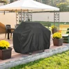 BBQ Cover Outdoor Dust Waterproof Weber Heavy Duty Grill Cover Rain Protective Outdoor Barbecue Cover Round 2