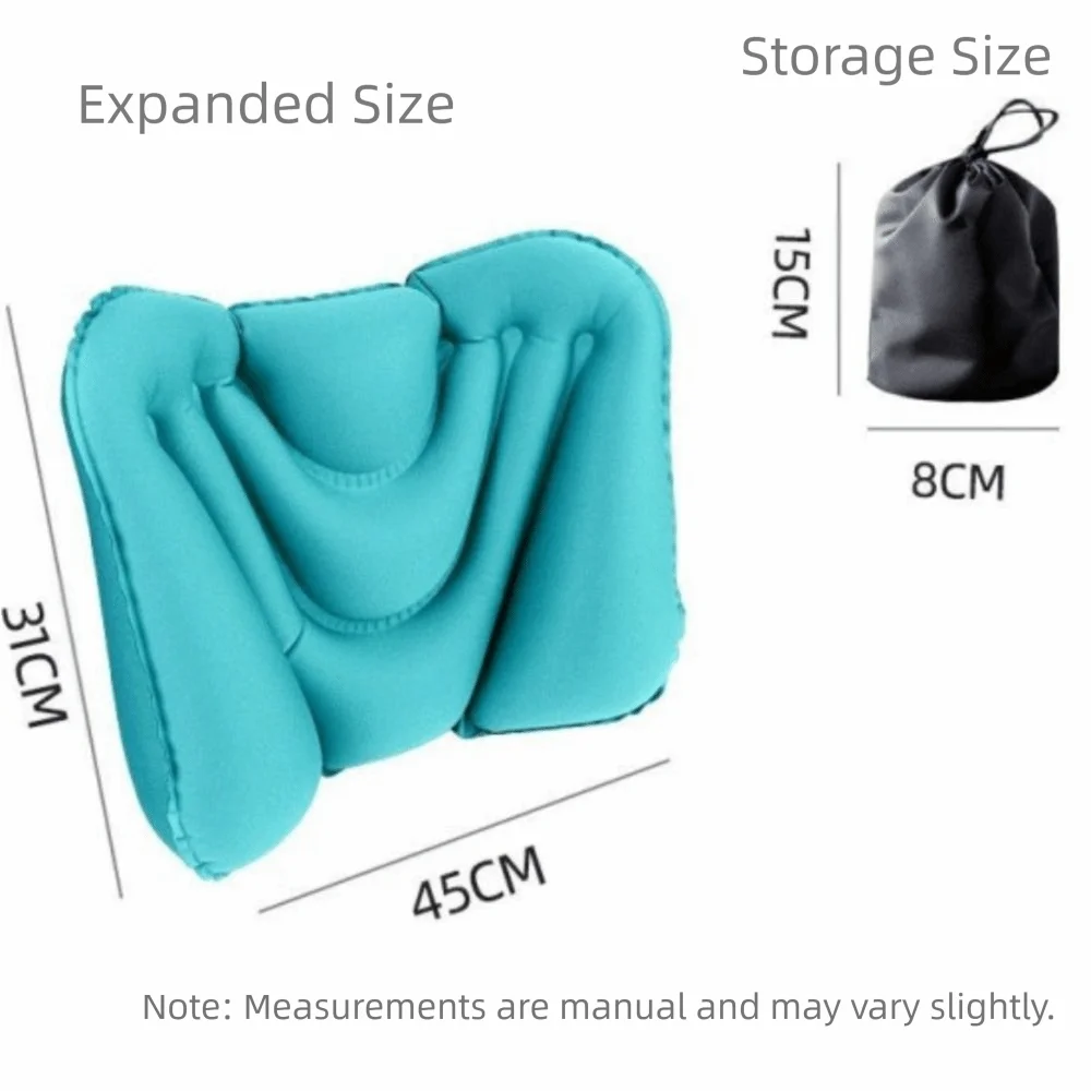 Waist Protection Inflatable Lumbar Pillow Ultralight Comfortable Chair Waist Cushion Inflatable Soft Cushion for Home Office Car