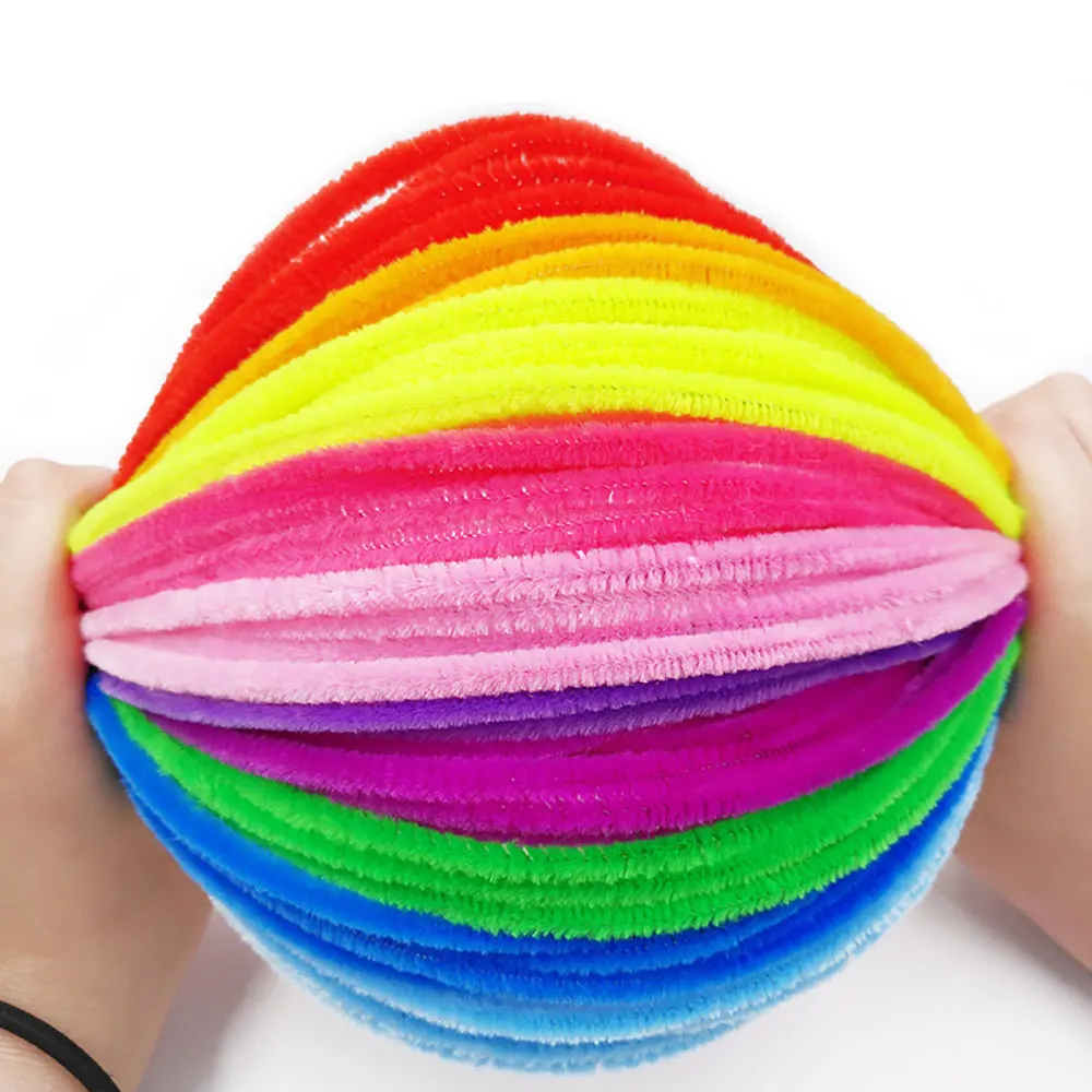 Chenille Pipe Cleaners Craft Supplies Craft Toys Chenille Craft Supplies 100pcs