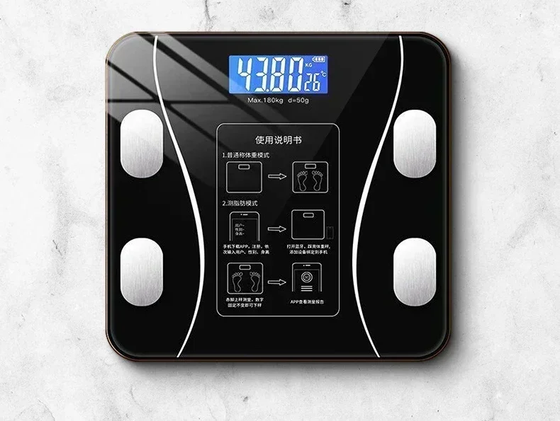 Special electronic scale for body management and fat loss, smart mode, Bluetooth body fat scale, home weight scale, ultra-precis 4