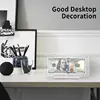 Acrylic Desktop Banknote Display Frame Transparent Paper Currency Collection Stand Frame For Collectors Ticket Protector 2
