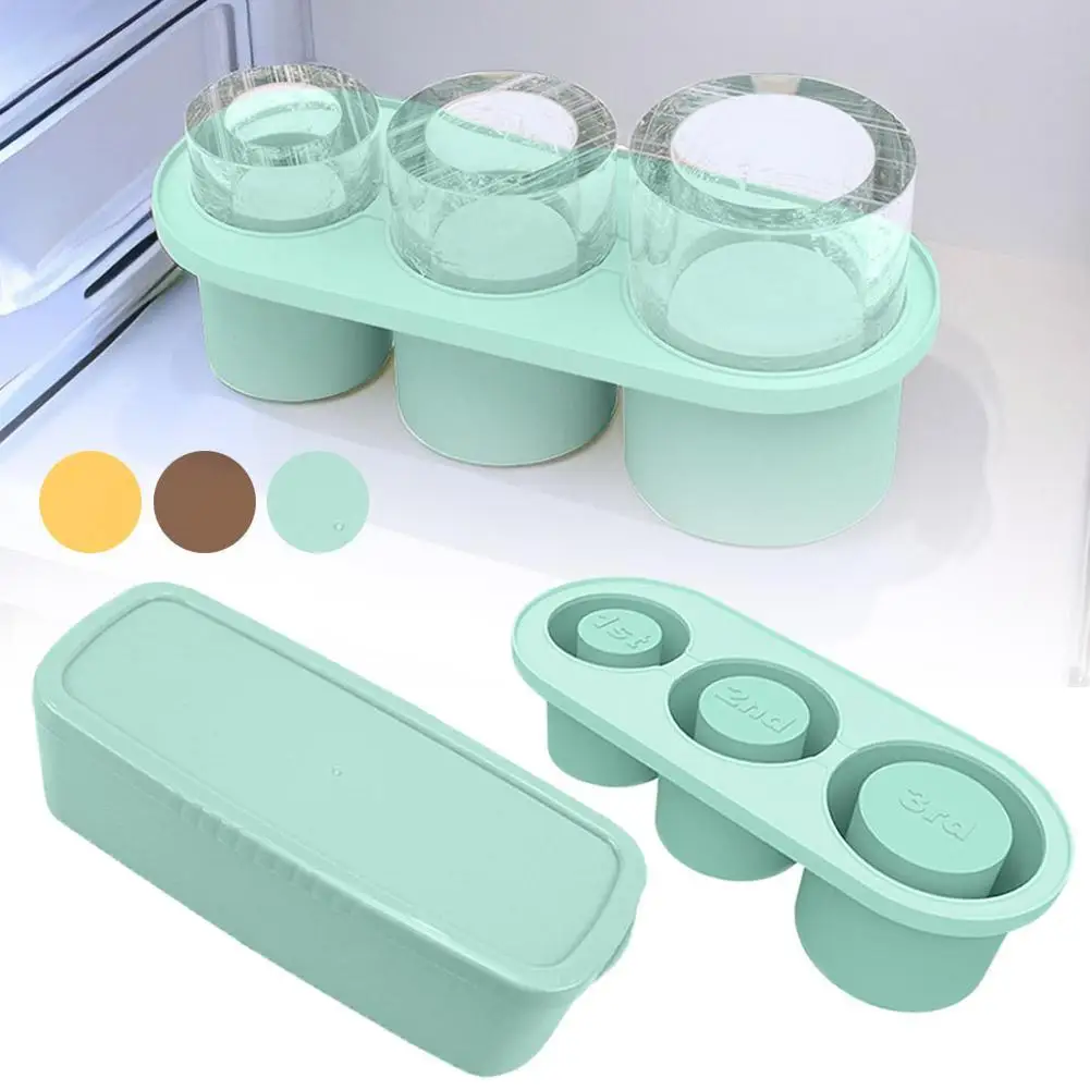 

Ice Cube Tray For Stanley Silicone Ice Cube Maker With Lid For Making 3 Hollow Cylinder Ice Cube Molds For Stanley Water Cups