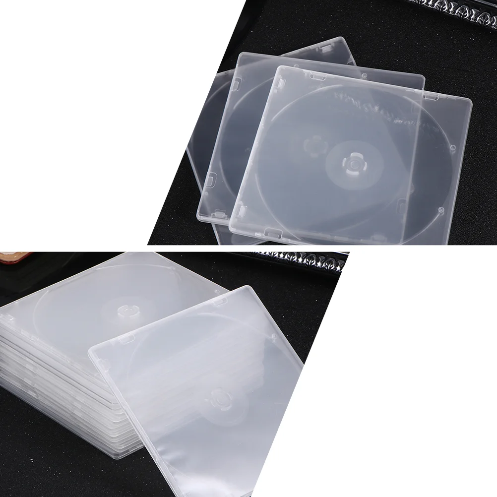 25 Pcs Ultrathin Dvd Case Transparent Cd Package Portable Cd Storage Box For Home Cinema  Cd Storage Holder  Cd Package 