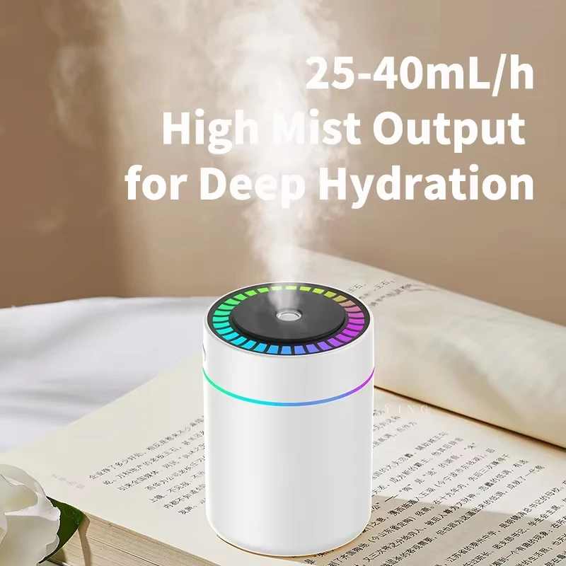 180ML 미니 공기 가습기 USB 전기 아로마 디퓨저 에센셜 오일 정수기 아로마테라피 미스트 메이커 자동차 홈 침실용 조명