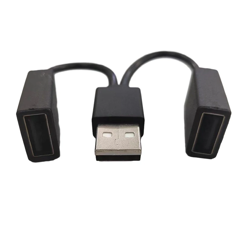 1 In 2 Out USB HUB Car USB Splitter Cable Multifunction Adapter Cord Charging Cable For Android Smart Phone 3